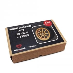 Yamamoto YMPRIM17 Work Emotion XD9 18 Inch + Tyres Pro Kit 1/24