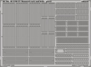 Eduard 36105 M-1130 CV Mounted rack and belts 1/35 Trumpeter