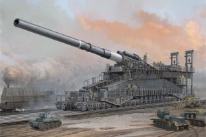 Hobby Boss 82911 German 80cm K(E) Railway Gun Dora (1:72)