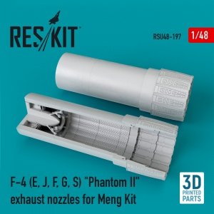 RESKIT RSU48-0197 F-4 (E,J,F,G,S) PHANTOM II EXHAUST NOZZLES FOR MENG KIT 1/48