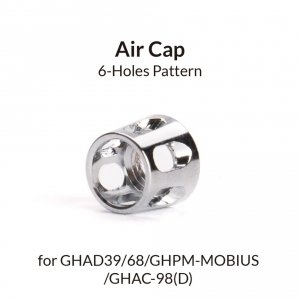 Gaahleri 40263 6-Holes Pattern Air Cap for GHAD39/68/GHPM-MOBIUS/GHAC-98(D)