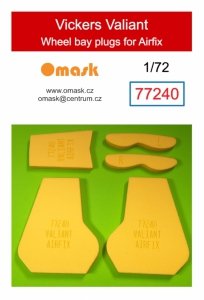 Omask 77240 Vickers Valiant wheel bay plugs (for Airfix) 1/72