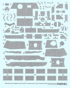 Meng Model SPS-053 Panther Zimmerit D 1/35