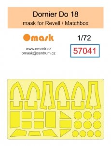 Omask 57041 Dornier Do 18 mask (for Revell / Matchbox) 1/72