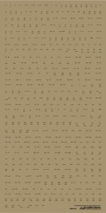 HobbyDecal ST48041V1 F-4 Panel numbers Black stencil font ver 1 1/48 