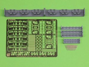 Master SM-350-095 USN 40 mm/56 Bofors quadruple mount ver.3 / with Mk-51 director - (resin, PE and turned parts) - (6pcs) 1:350