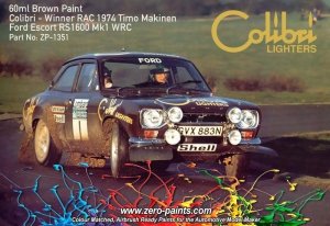 Zero Paints ZP-1351 Brown Paint for Ford Escort MKI RS1600 (Colibri Lighters) 60ml