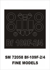 Montex SM72058 Bf-109F-2/4 FINE MOLDS