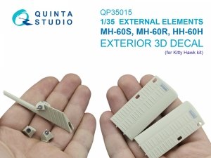 Quinta Studio QP35015 MH-60S, MH-60R, HH-60H External elements (Kitty Hawk) 1/35