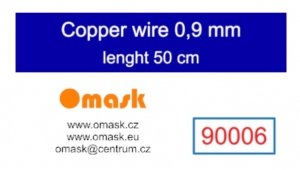 Omask 90006 Copper wire 0,9 mm lenght 50 cm