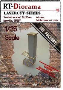 RT-Diorama 35567 Ventilation shaft 12x12mm 1/35