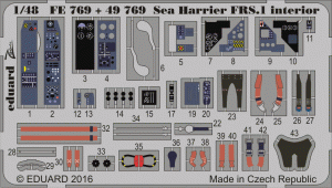 Eduard FE769 Sea Harrier FRS.1 interior KINETIC MODEL 1/48
