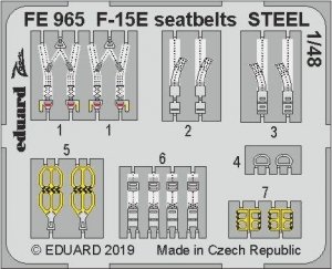 Eduard FE965 F-15E seatbelts STEEL 1/48 GREAT WALL HOBBY