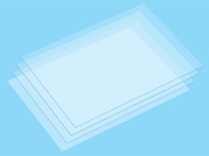 Tamiya 70214 Heat Shrinking PLA-PLATE B6 Size (Clear / 4pcs.) deseczki przeźroczyste 4szt