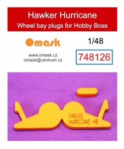 Omask 748126 Hawker Hurricane wheel bay foam plugs (for Hobby Boss) 1/48