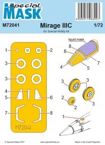 Special Hobby M72041 Mirage IIIC (for Special Hobby kit) 1/72