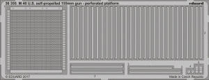 Eduard 36355 M 40 U. S. self-propelled 155 mm gun - perforated platform TAMIYA 1/35