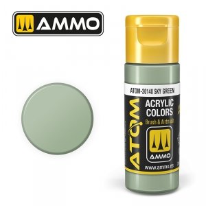 AMMO of Mig Jimenez 20140 ATOM COLOR Sky Green 20ml