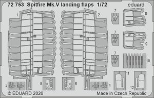 Eduard 72753 Supermarine Spitfire Mk.V - Landing Flaps (for Eduard Kits) 1/72