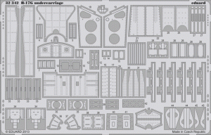 Eduard 32342 B-17G undercarriage 1/32 HK Moedels