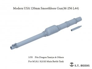 E.T. Model P35-345 Modern USA M1A1/A2/A3 MBT 120mm Smoothbore Gun(M-256 L44) 1/35