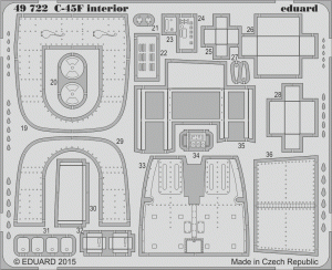 Eduard 49722 C-45F interior S. A. ICM 1/48