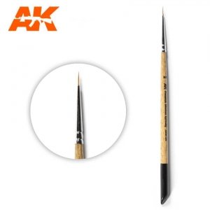 AK Interactive AKSK-2/0 PREMIUM SIBERIAN KOLINSKY BRUSH – 2/0