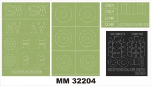Montex MM32204 HURRICANE IIB for REVELL 4968 1/32