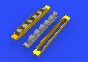Eduard 648402 Bf 109G-6 exhaust stacks TAMIYA 1/48