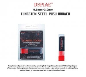 DSPIAE PB-08 0.8mm Tungsten Steel Push Broach / Rysik ze stali wolframowej