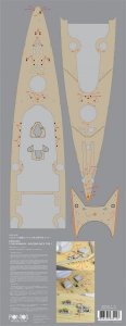 Pontos 20001WD1 Bismarck Wooden Deck set (1:200)