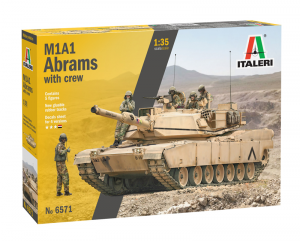 Italeri 6571 M1A1 Abrams with crew 1/35