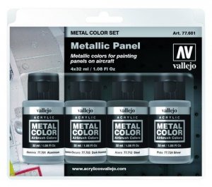Vallejo 77601 Metallic Panel 4 x 32ml