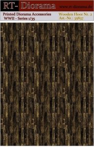 RT-Diorama 35837 Printed Accessories: Wooden Floor Nr.2 1/35