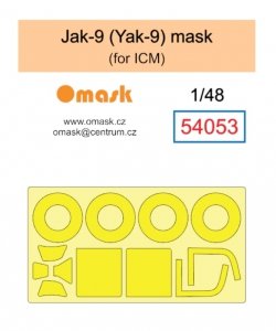 Omask 54053 Jak-9 (Yak-9) mask (for ICM) 1/48
