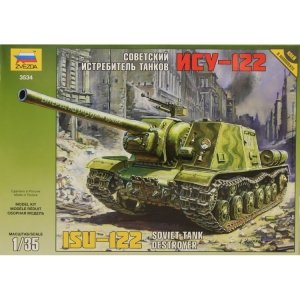 Zvezda 3534 ISU-122 Soviet self-propelled gun (1:35)