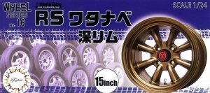 Fujimi 193571 Wheel Series No.16 RS Watanabe Deep Rim 15-inch 1/24