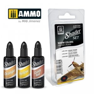 Ammo of Mig 7328 SHADER Set Warm Colors 3x10ml