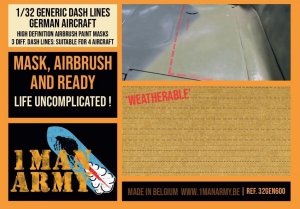 1 Man Army 32GEN600 Dash Lines German Aircraft 1/32