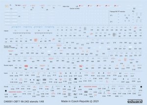 Eduard D48091 Mi-24D stencils ZVEZDA 1/48