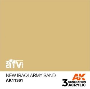 AK Interactive AK11361 New Iraqi Army Sand 17ml