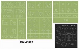 Montex MM48572 JUNKERS F-13 for MINIART 48002 1/48