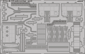 Eduard 32325 He 219 undercarriage 1/32 Revell