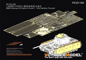 Voyager Model PE351169 WWII German Pz.Kpfw.IV Ausf.J（mit Panther F turret）（For RFM 5068） 1/35