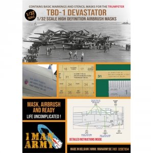 1 Man Army 32DET034 TBD-1 Devastator (Trumpeter) 1/32