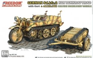 Freedom 16002 GERMAN SD.KFZ.2 KETTENKRAFTRAD & SD.KFZ.302 GOLIATH DEMOLITION VEHICLE 1/16