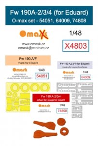 Omask X4803 Fw 190A-2/3/4 O-max set for Eduard 1/48