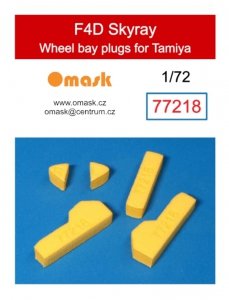 Omask 77218 F4D Skyray Wheel Bay Plugs 60741 (for Tamiya) 1/72