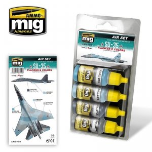 Ammo of Mig Jiminez 7219 SU-35 FLANKER-E COLORS 4x17ml