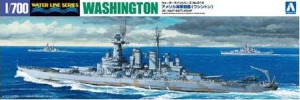 Aoshima 04601 US NAVY BATTLESHIP WASHINGTON 1/700